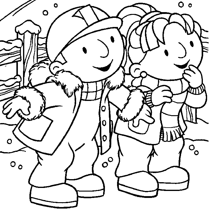 Plansa de colorat cu Bob Constructorul 8 78